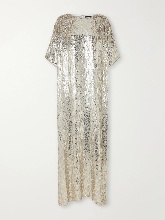 Jenny Packham Kai Sequined Tulle Gown