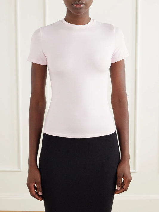 SKIMS Stretch-cotton Jersey T-shirt