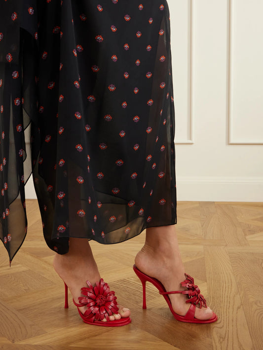 Carla Embellished Leather Sandals