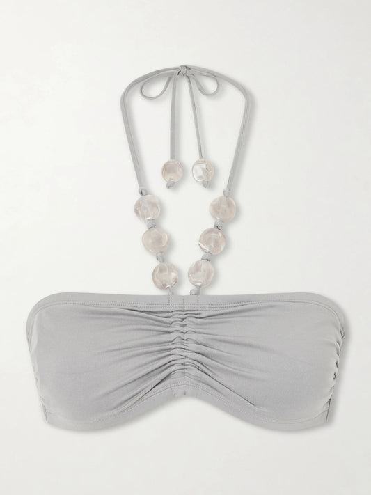 Lana Bead-embellished Bikini Top