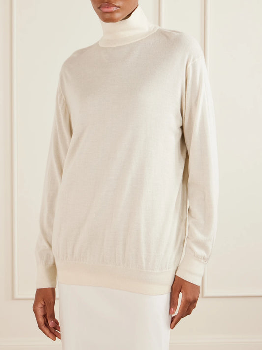 Orly Cashmere And Silk-blend Turtleneck