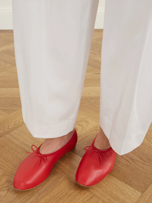 Jamie Haller The High Vamp Leather Ballet Flats