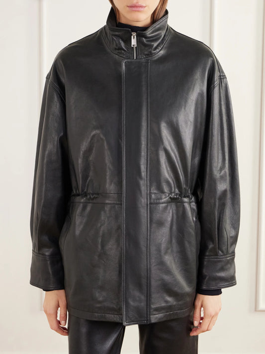 ARMA Alia Paneled Leather Jacket