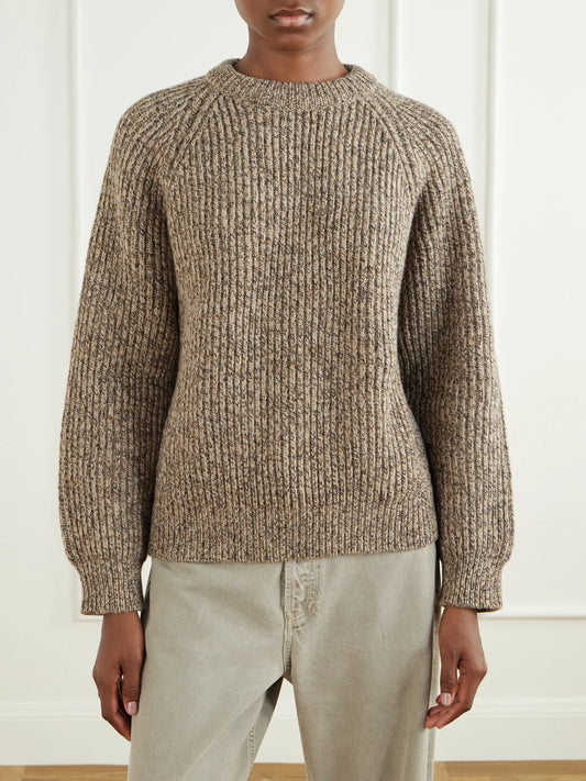 &Daughter Ribbed Mélange Wool Sweater