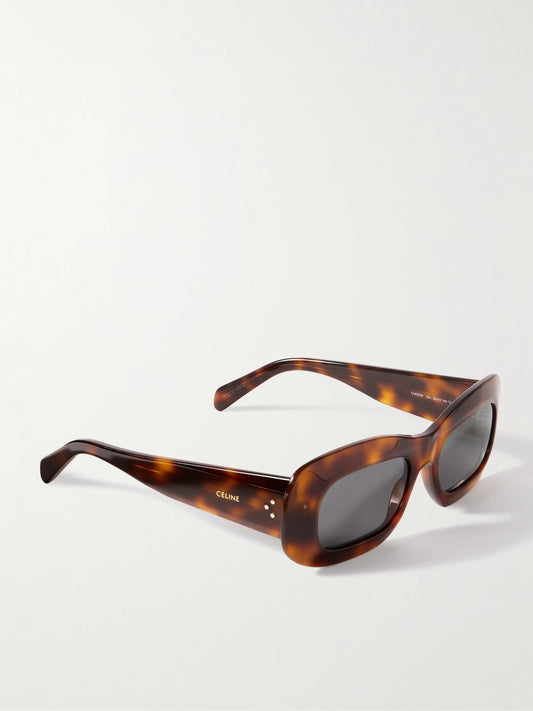 CELINE Eyewear Square-frame Tortoiseshell Acetate Sunglasses