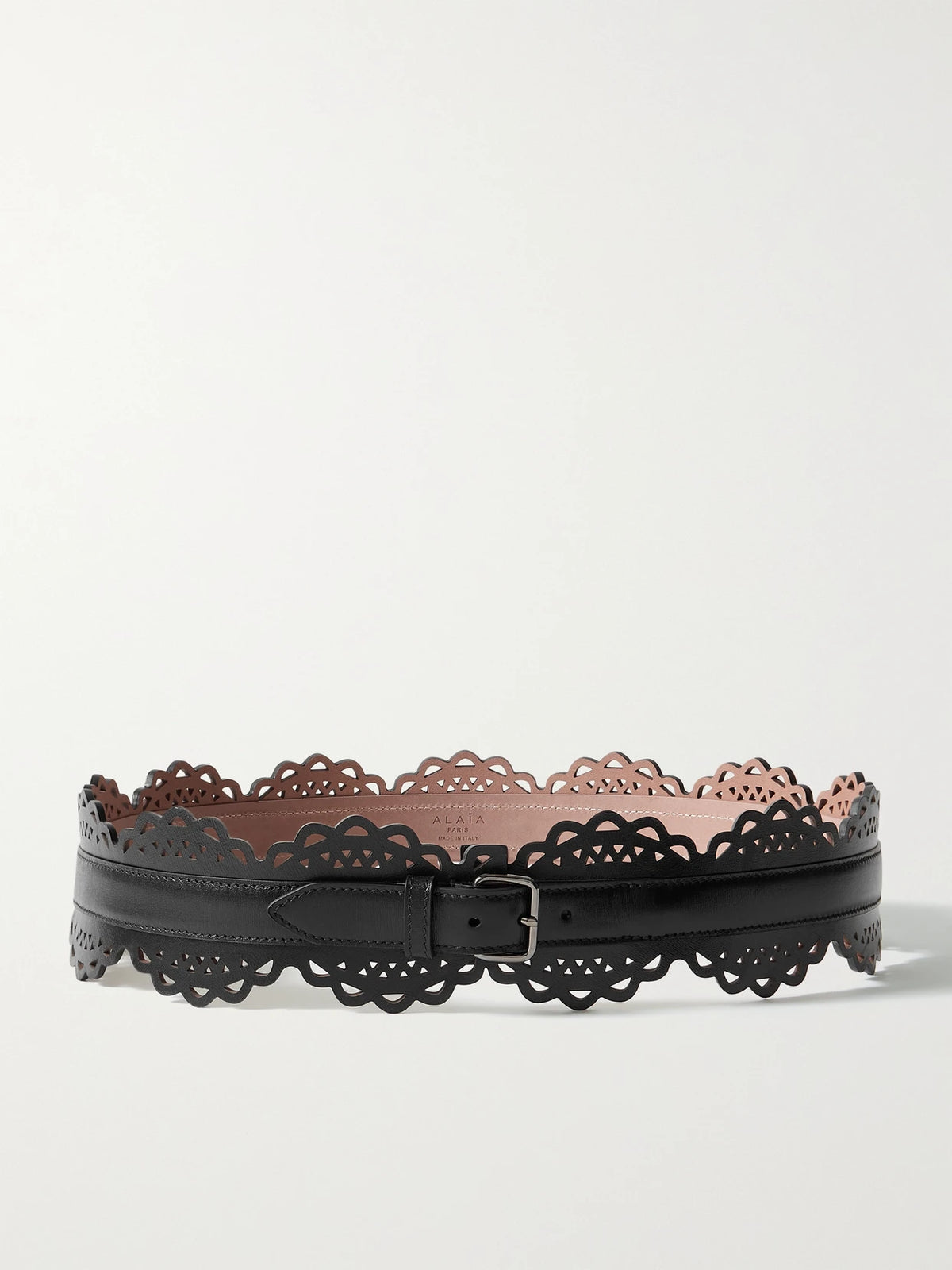 Laser-cut Leather Belt