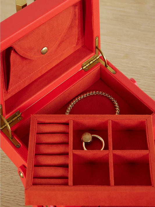 Marla Aaron Leather Jewelry Box