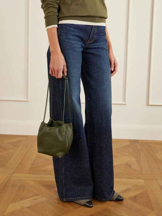 Loro Piana Bale Softy Leather Shoulder Bag