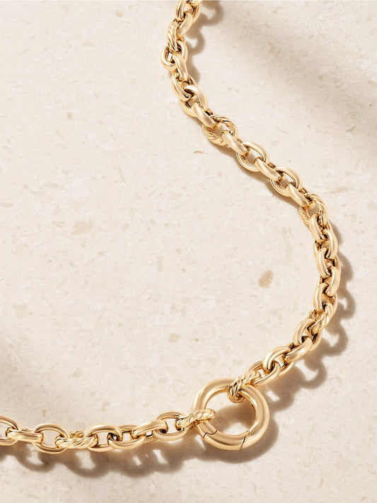 David Yurman Dy Mercer 18-karat Gold Necklace