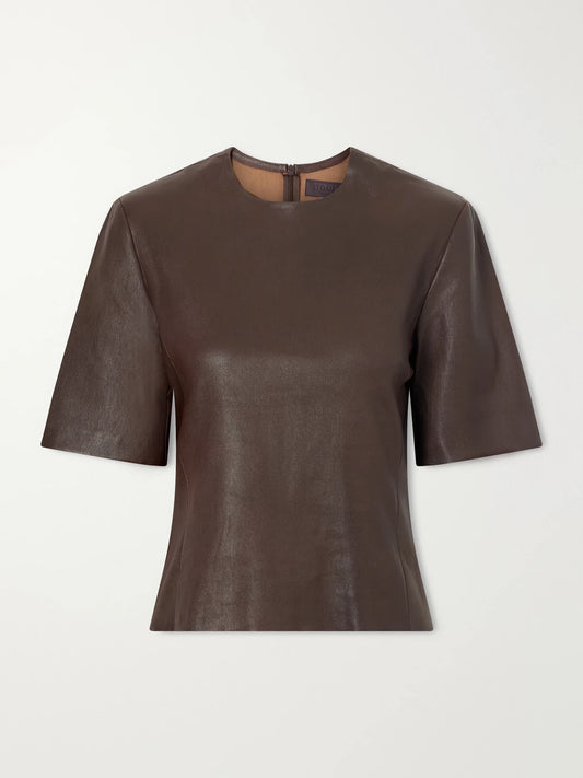 STOULS Valadon Leather T-shirt