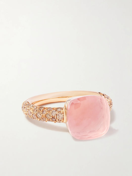 Nudo Classic 18-karat Rose Gold Multi-stone Ring