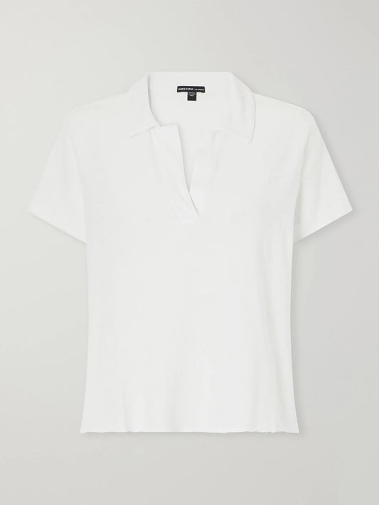 James Perse Cotton-piqué Polo Shirt
