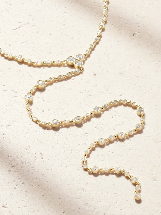 SHAY Infinity 18-karat Gold And Diamond Necklace