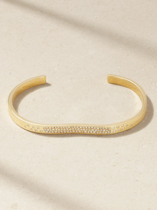 Berceau 18-karat Gold Diamond Cuff