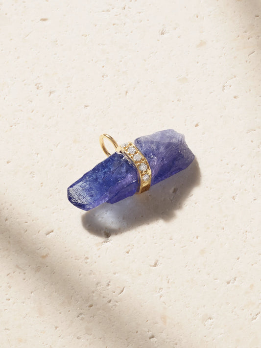14-karat Gold, Tanzanite And Diamond Pendant