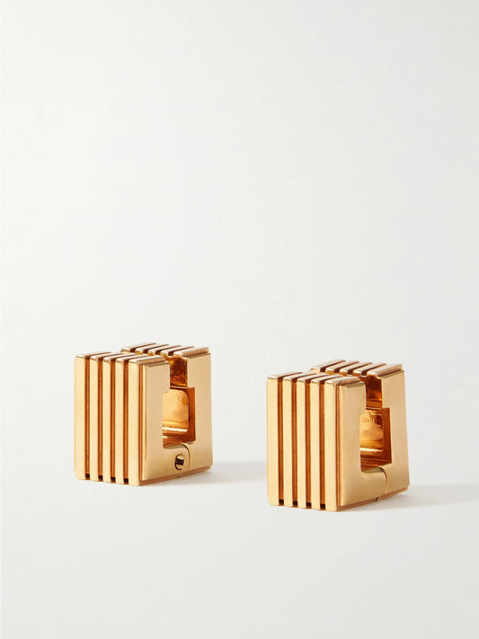 Empire Gold-plated Hoop Earrings