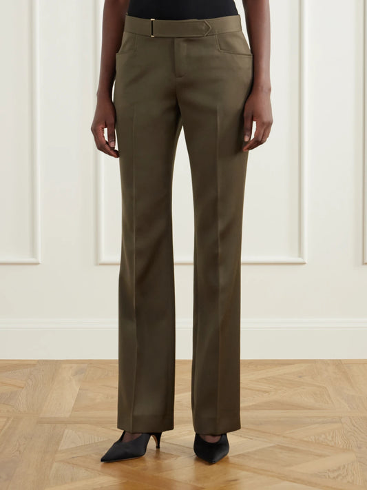 Balmain Wool Straight-leg Pants