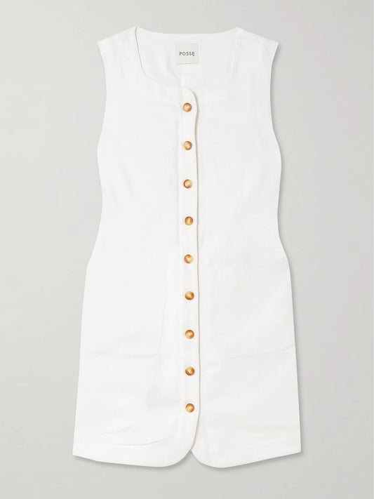 Emma Linen Mini Dress