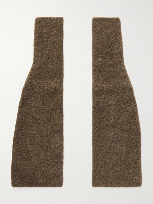 Lauren Manoogian Alpaca-blend Felt Fingerless Gloves
