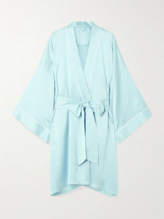 Mimi Silk-satin Robe