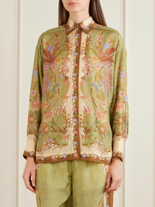 Indra Floral-print Relaxed Shirt