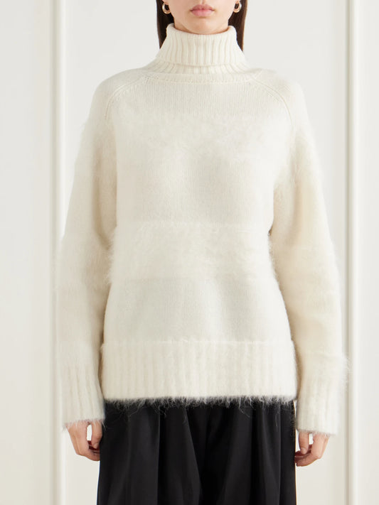 Joseph Mila Brushed Knitted Turtleneck Sweater