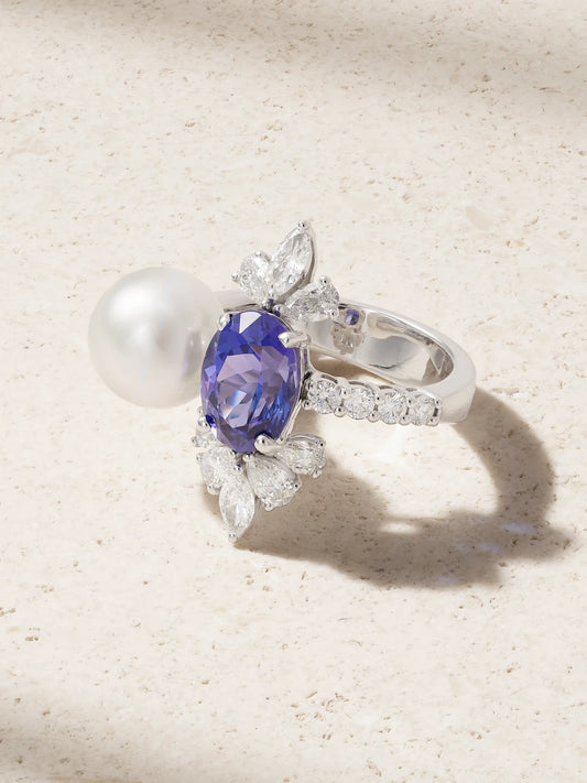 18-karat White Gold Multi-stone Ring