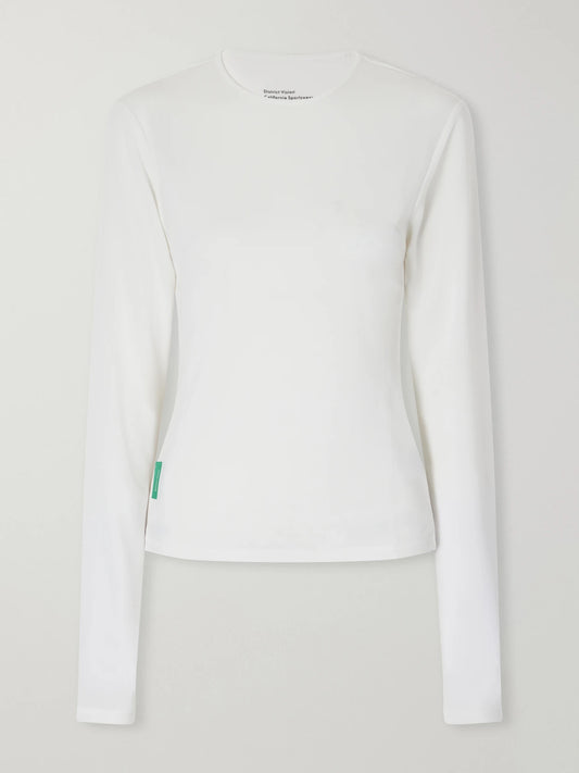 District Vision Logo-appliquéd Paneled Recycled Mesh T-shirt
