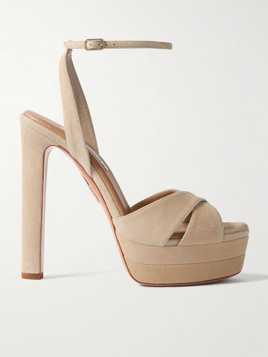 Divine Plateau 130 Suede Platform Sandals