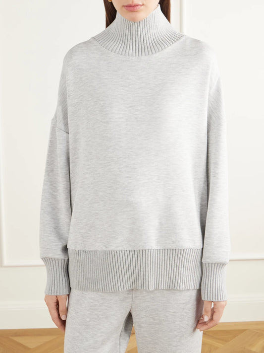 Varley Barker Oversized Stretch-jersey Turtleneck Sweatshirt