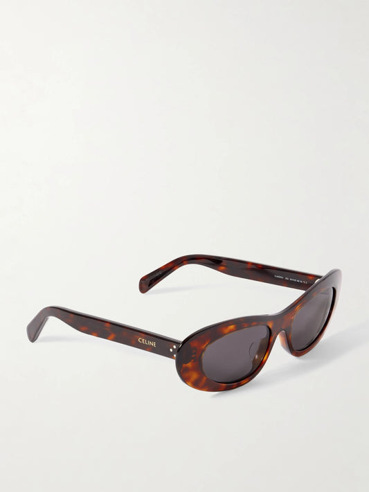 Cat-eye Tortoiseshell Acetate Sunglasses