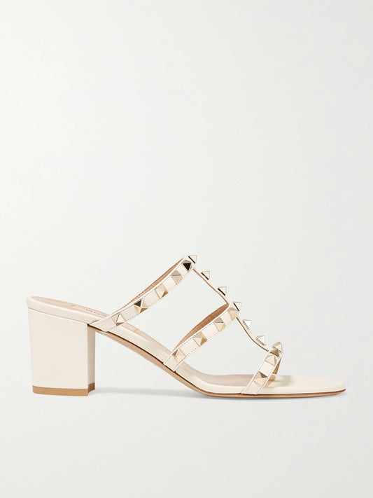 The Rockstud 60 Leather Mules