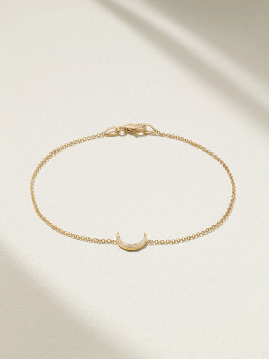 Mini Carson 18-karat Gold Diamond Bracelet