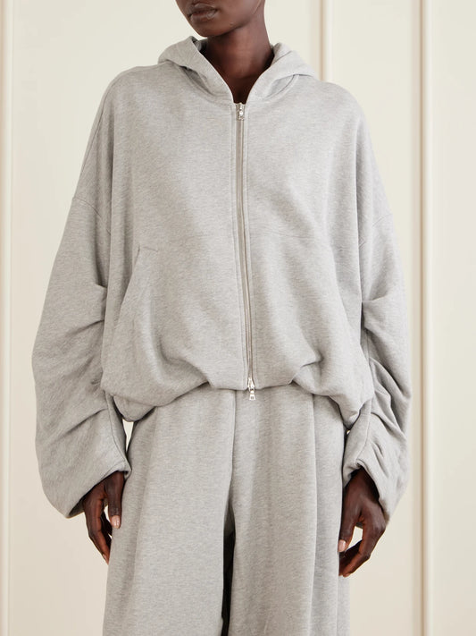 Dries Van Noten Cotton-jersey Zip-up Hoodie