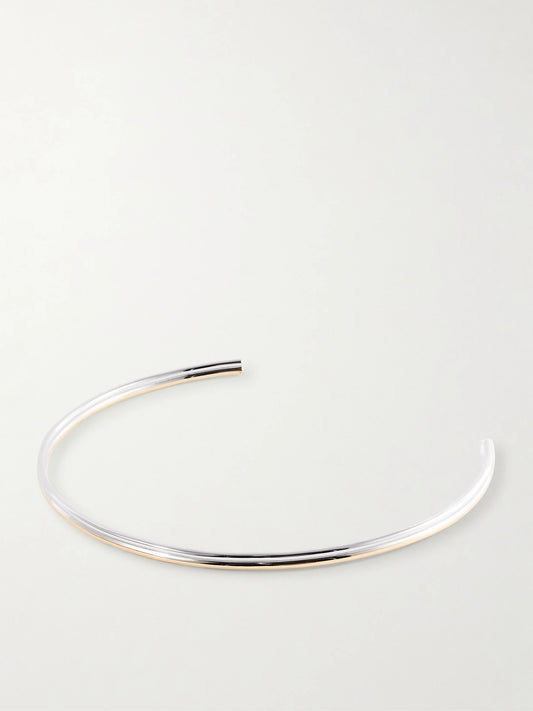 Thread Gold And Silver-tone Choker