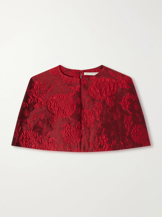 Emilia Wickstead Virginie Floral-cloqué Cape