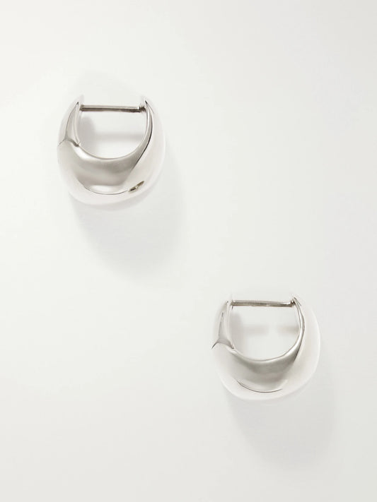 The Violet Sterling Silver Hoop Earrings