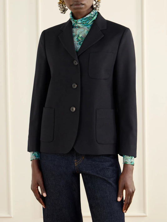 Dries Van Noten Wool-crepe Blazer