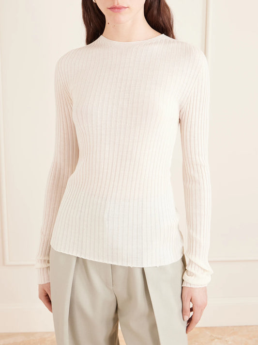 Fabi Ribbed Merino Wool Top