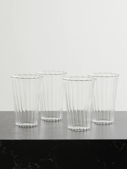 Le Verre Grand Set Of Eight Glass Tumblers