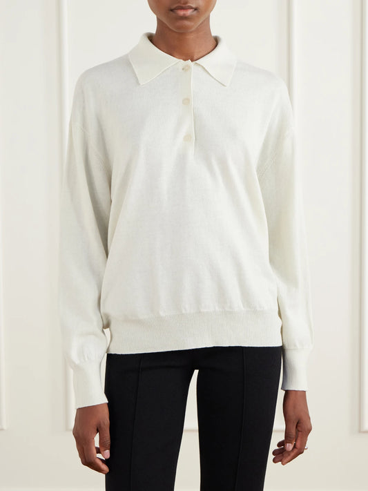 HIGH SPORT Elyse Cotton And Wool-blend Polo Shirt