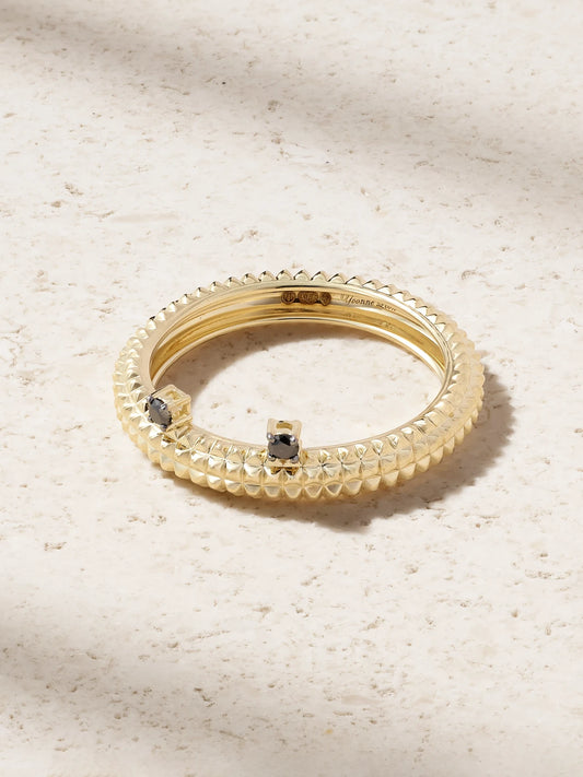 Alliance Crapaud 9-karat Gold Diamond Ring