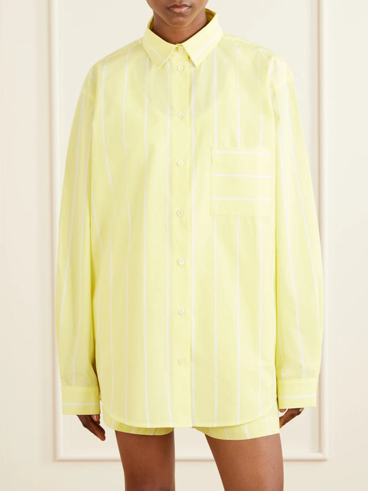 Lido Striped Cotton-poplin Shirt
