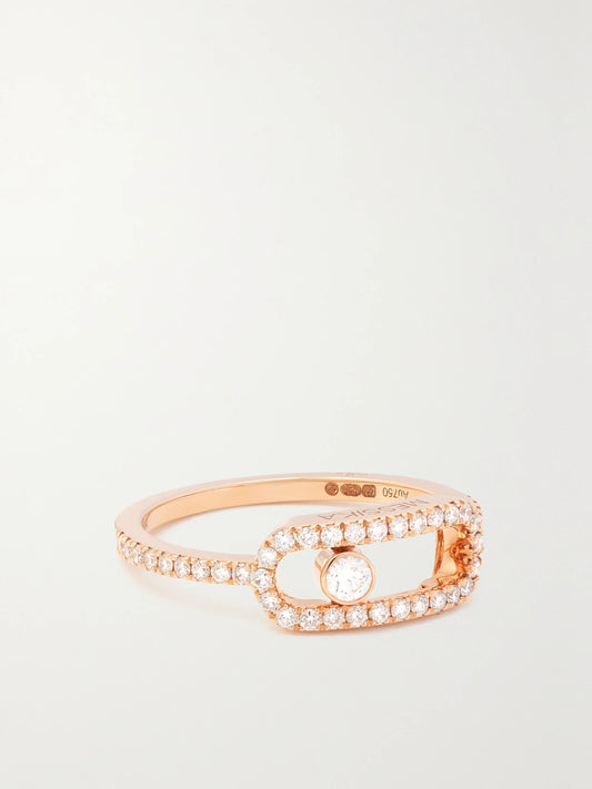 Big Move Uno 18-karat Rose Gold Diamond Ring