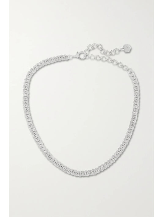 Mini 18-karat White Gold Diamond Choker