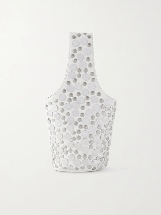 Livia Small Studded Leather Tote