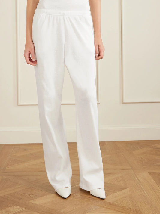 Kohana Cotton-jersey Wide-leg Pants