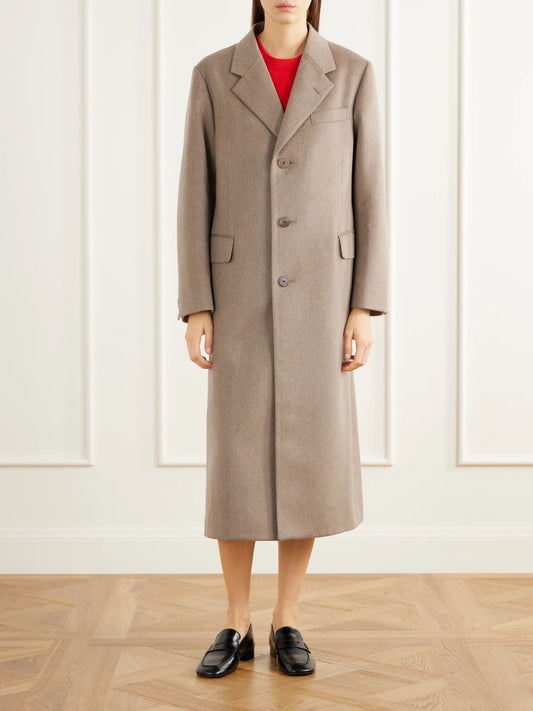 Auralee Moleskin Cashmere Coat