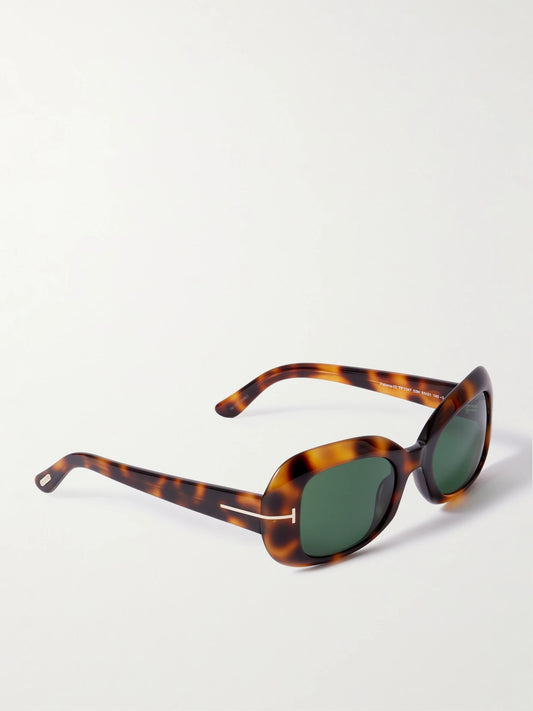 Paloma Square-frame Tortoiseshell Acetate Sunglasses