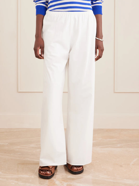 Colby Cotton-poplin Wide-leg Pants